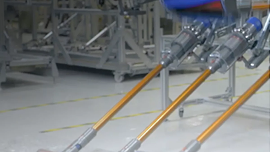 Dyson cordless vacuum cleaners being tested in the labaratory